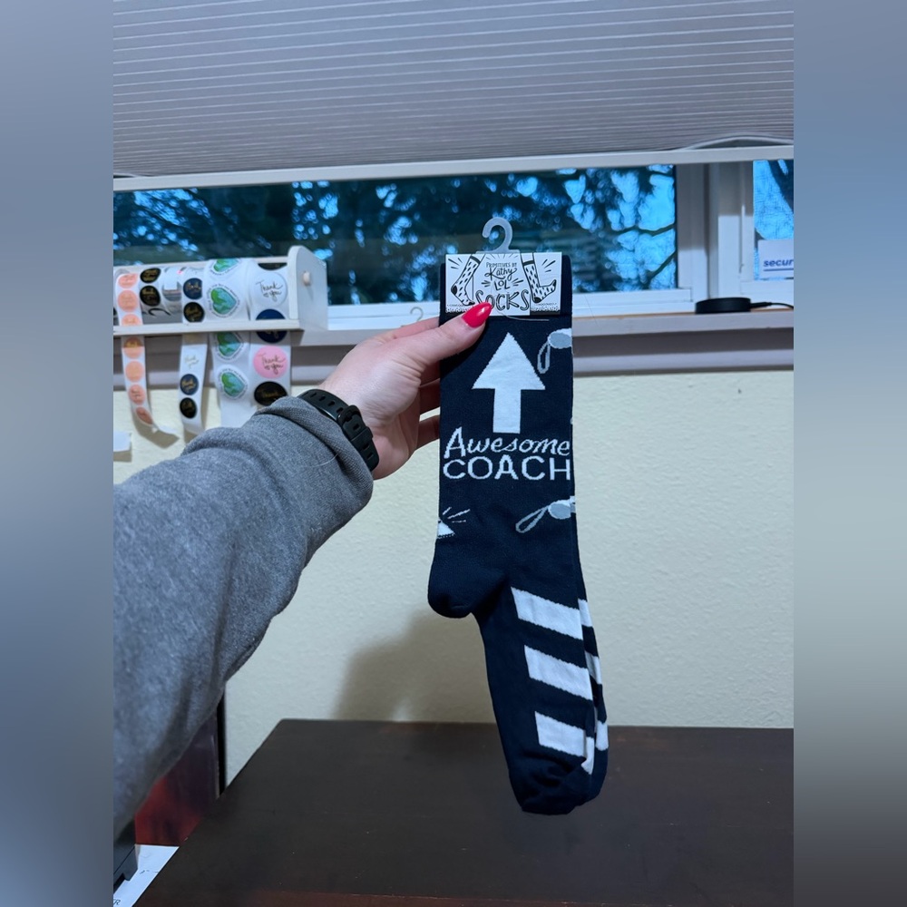 Primitives by Kathy Awesome Coach Socks NWT One Size